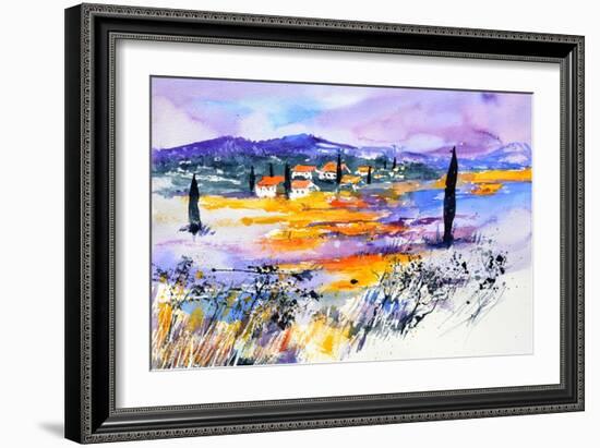 Provence 5170 Watercolor-Pol Ledent-Framed Art Print