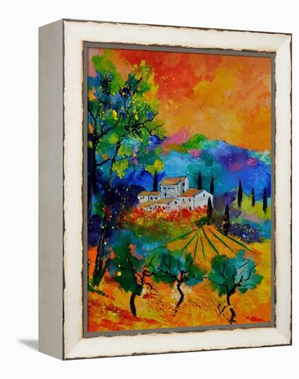 Provence 674110-Pol Ledent-Framed Stretched Canvas