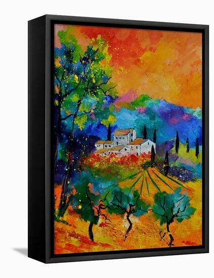 Provence 674110-Pol Ledent-Framed Stretched Canvas