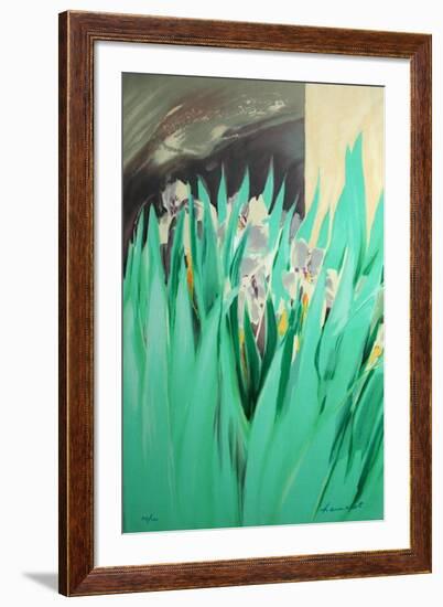 Provence aux Iris-Claude Hemeret-Framed Limited Edition