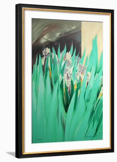 Provence aux Iris-Claude Hemeret-Framed Limited Edition