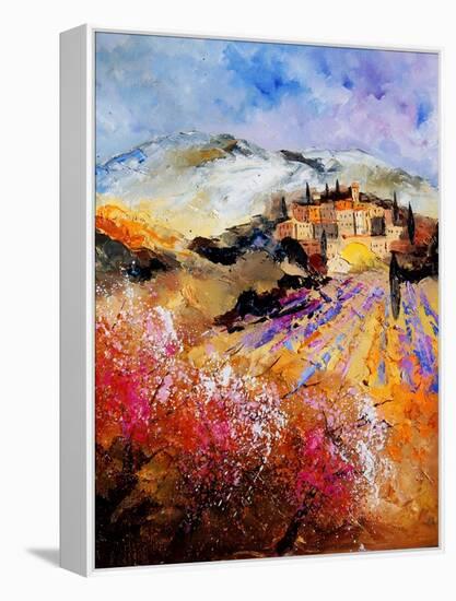 Provence, Cherry Trees, Lavender Fields-Pol Ledent-Framed Stretched Canvas