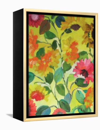 Provence Garden 1-Kim Parker-Framed Premier Image Canvas