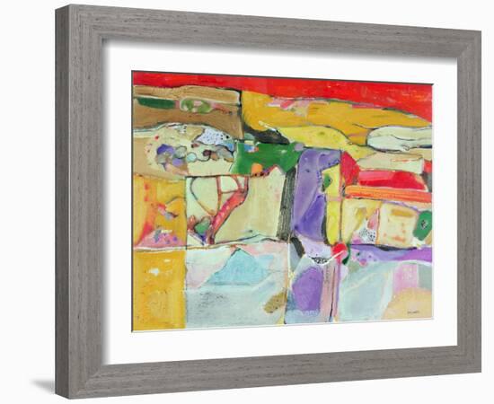 Provence: Lavender Field, 2008-Derek Balmer-Framed Giclee Print