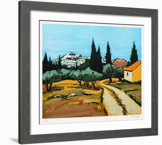 Provence : paysage des Alpilles-Jean Claude Quilici-Framed Limited Edition