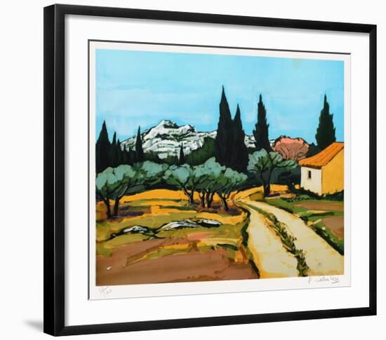 Provence : paysage des Alpilles-Jean Claude Quilici-Framed Limited Edition