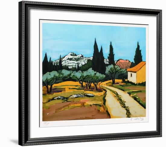 Provence : paysage des Alpilles-Jean Claude Quilici-Framed Limited Edition