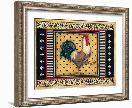 Provence Rooster I-Kimberly Poloson-Framed Art Print