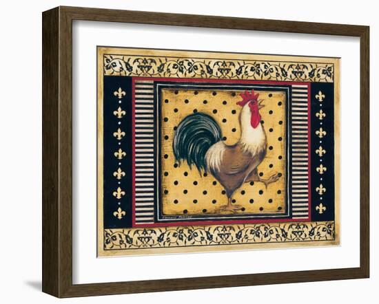 Provence Rooster I-Kimberly Poloson-Framed Art Print