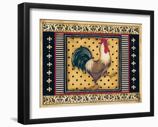 Provence Rooster I-Kimberly Poloson-Framed Art Print