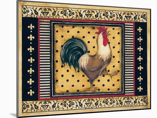 Provence Rooster I-Kimberly Poloson-Mounted Art Print