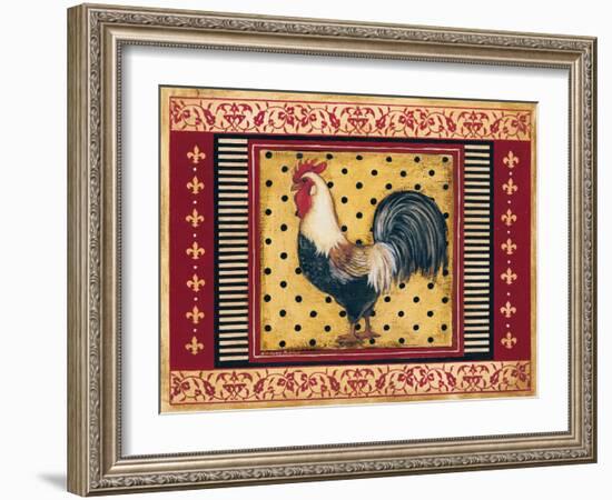 Provence Rooster II-Kimberly Poloson-Framed Art Print