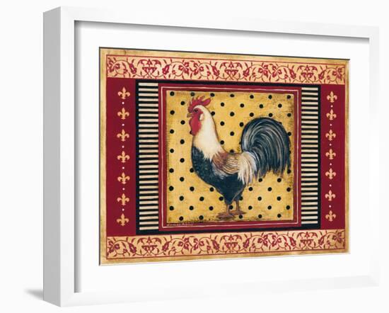 Provence Rooster II-Kimberly Poloson-Framed Art Print