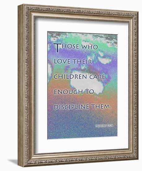 Proverbs 13:24-Cathy Cute-Framed Giclee Print