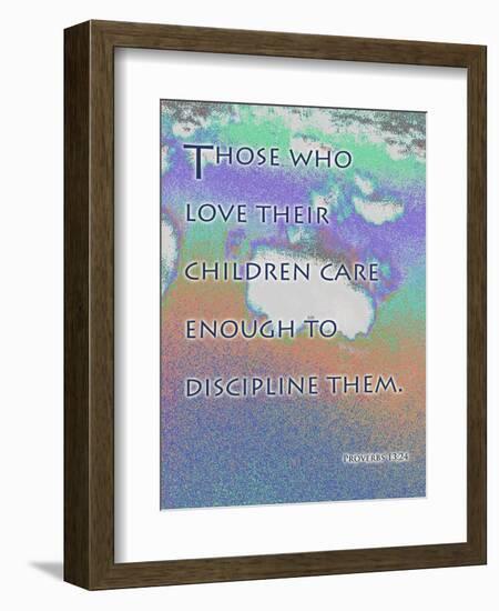 Proverbs 13:24-Cathy Cute-Framed Giclee Print