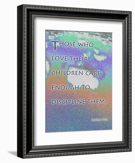 Proverbs 13:24-Cathy Cute-Framed Giclee Print