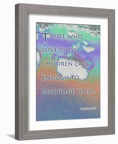 Proverbs 13:24-Cathy Cute-Framed Giclee Print