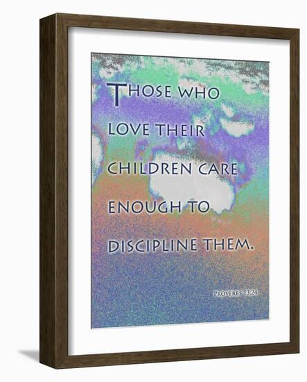 Proverbs 13:24-Cathy Cute-Framed Giclee Print