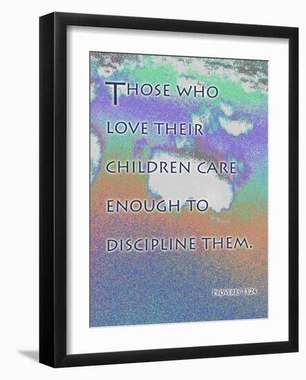 Proverbs 13:24-Cathy Cute-Framed Giclee Print