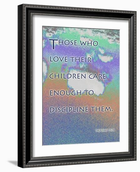 Proverbs 13:24-Cathy Cute-Framed Giclee Print