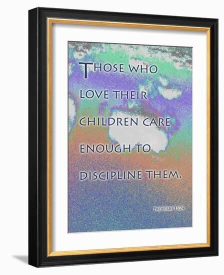 Proverbs 13:24-Cathy Cute-Framed Giclee Print