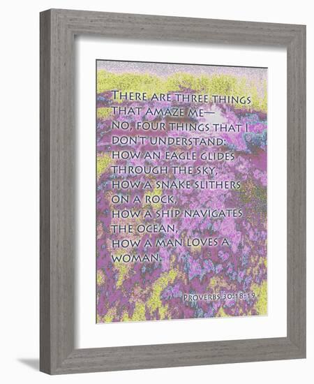 Proverbs 30:18-19-Cathy Cute-Framed Giclee Print