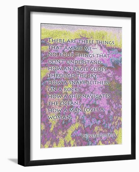 Proverbs 30:18-19-Cathy Cute-Framed Giclee Print