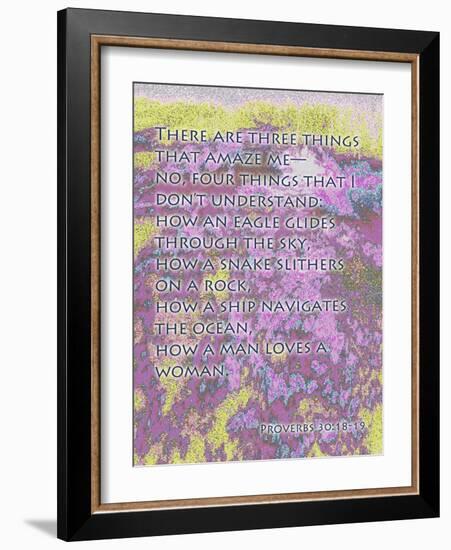 Proverbs 30:18-19-Cathy Cute-Framed Giclee Print