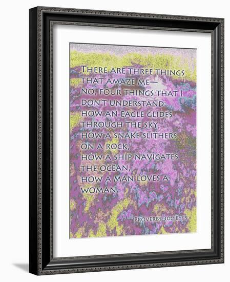 Proverbs 30:18-19-Cathy Cute-Framed Giclee Print