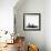 Providence City Skyline - Black-NaxArt-Framed Art Print displayed on a wall