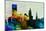 Providence City Skyline-NaxArt-Mounted Art Print