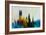 Providence Downtown Skyline-NaxArt-Framed Art Print