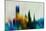 Providence Downtown Skyline-NaxArt-Mounted Art Print