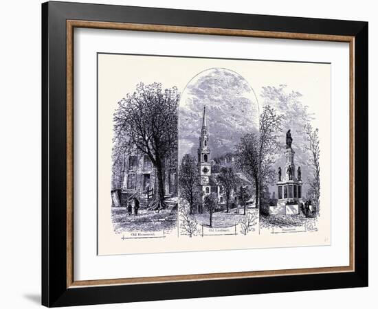 Providence: Old Homestead Old Landmark Monument United States of America-null-Framed Giclee Print