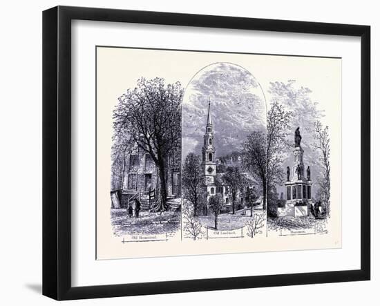 Providence: Old Homestead Old Landmark Monument United States of America-null-Framed Giclee Print