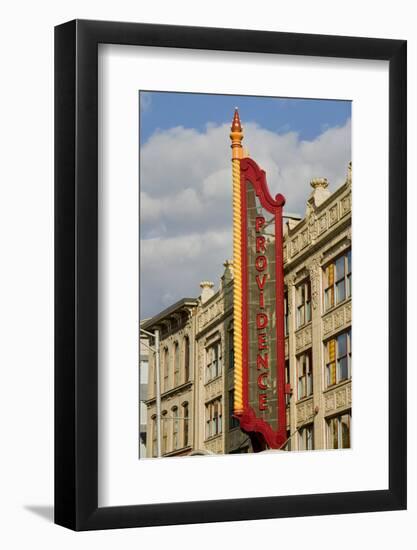 Providence Performing Arts Center marquee sign, Providence, Rhode Island-null-Framed Photographic Print