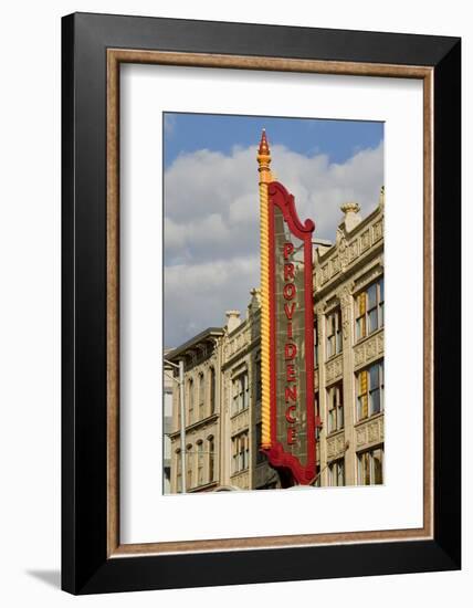 Providence Performing Arts Center marquee sign, Providence, Rhode Island-null-Framed Photographic Print