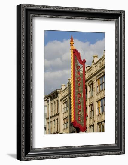 Providence Performing Arts Center marquee sign, Providence, Rhode Island-null-Framed Photographic Print