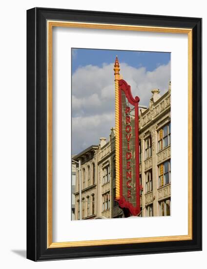 Providence Performing Arts Center marquee sign, Providence, Rhode Island-null-Framed Photographic Print