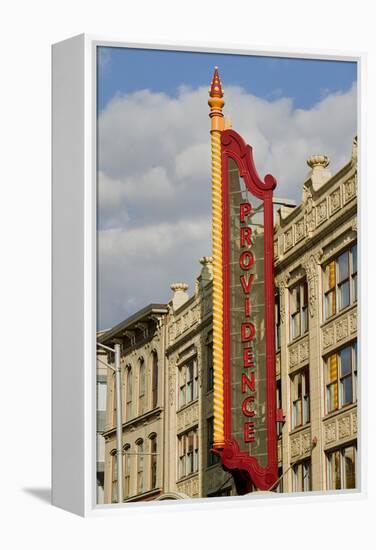 Providence Performing Arts Center marquee sign, Providence, Rhode Island-null-Framed Premier Image Canvas