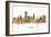 Providence Rhode Island Skyline MCLR 1-Marlene Watson-Framed Giclee Print