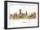 Providence Rhode Island Skyline MCLR 1-Marlene Watson-Framed Giclee Print