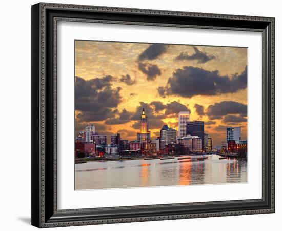 Providence Rhode Island Skyline.-SeanPavonePhoto-Framed Photographic Print