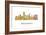 Providence Rhode Island Skyline-Marlene Watson-Framed Giclee Print