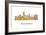 Providence Rhode Island Skyline-Marlene Watson-Framed Giclee Print