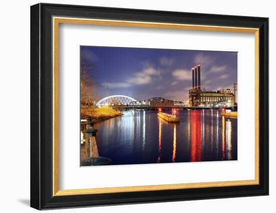 Providence River in Providence, Rhode Island-SeanPavonePhoto-Framed Photographic Print