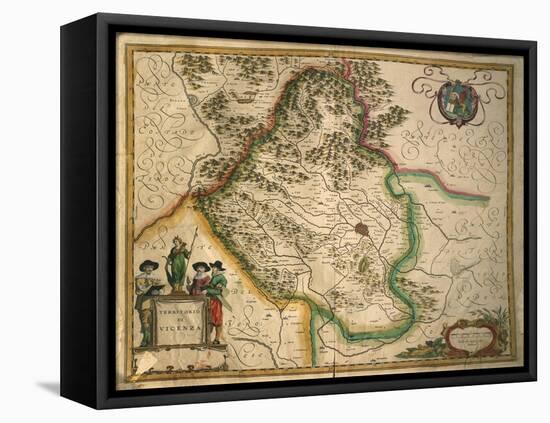 Province of Vicenza from Theatrum Civitatum Et Admirandorum Italiae-Joan Blaeu-Framed Premier Image Canvas