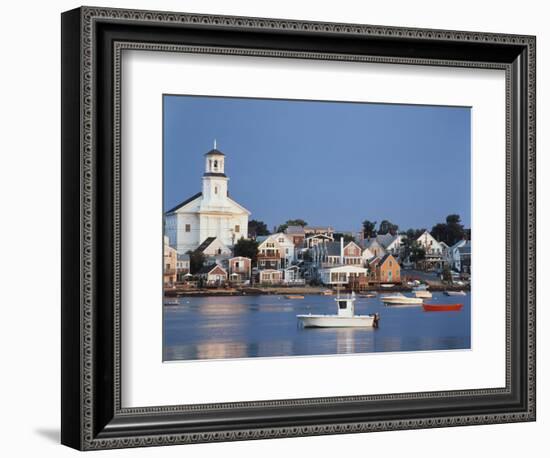 Provincetown Harbor and Town, Cape, Cod, Massachusetts, USA-Walter Bibikow-Framed Photographic Print