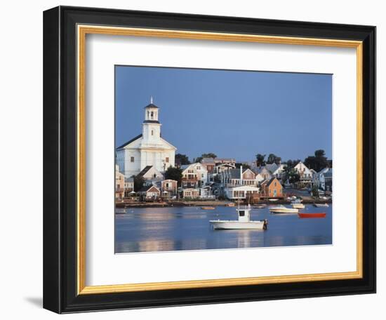 Provincetown Harbor and Town, Cape, Cod, Massachusetts, USA-Walter Bibikow-Framed Photographic Print