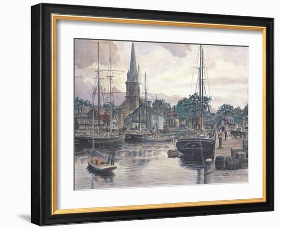 Provincetown Sunset-Stanton Manolakas-Framed Giclee Print
